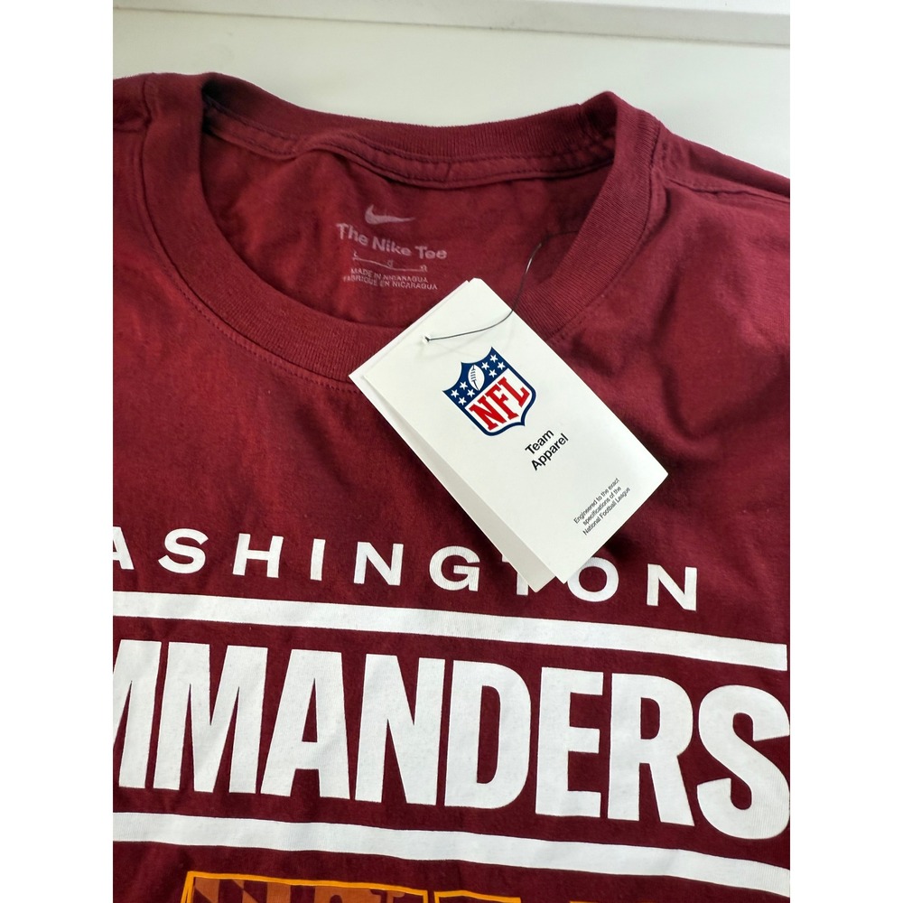 Nike Washington Commanders NFL Tee Shirt Mens Large Burgundy NEW - Picture 3 of 9